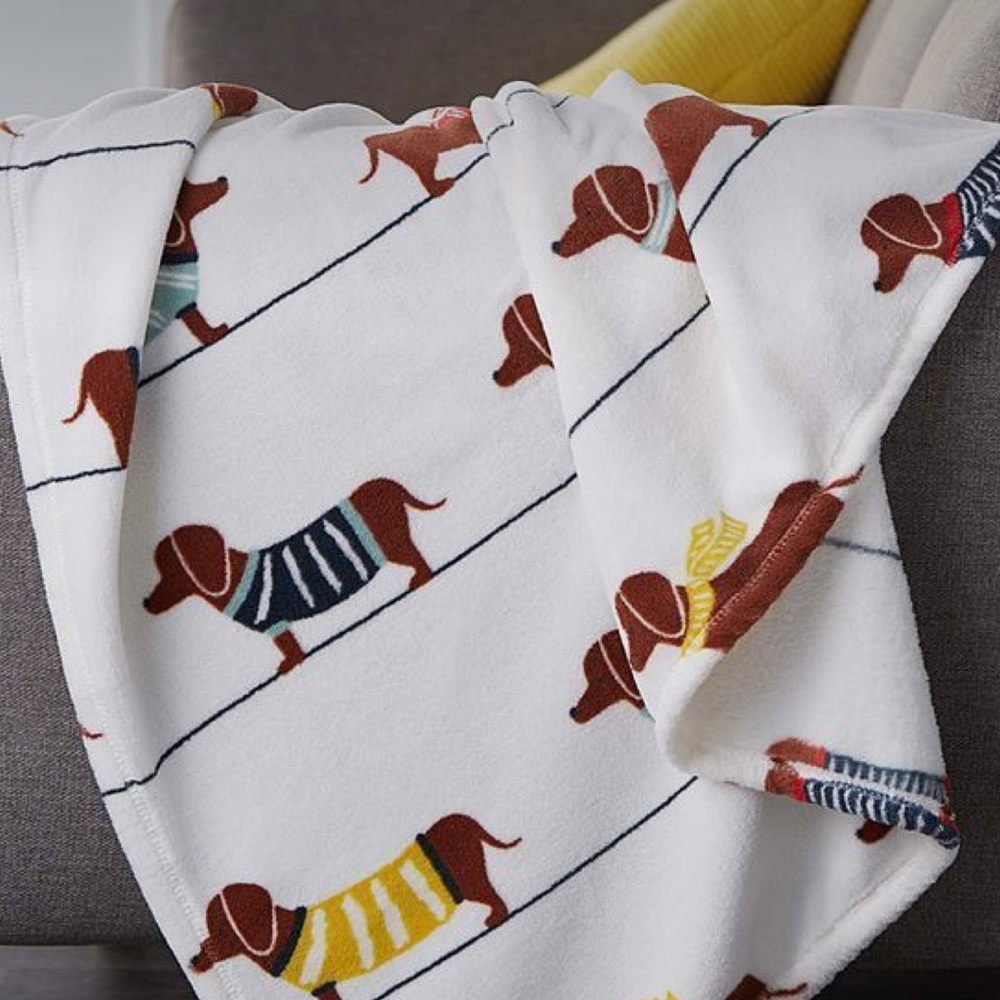 Dachshund Dog Throw Blanket